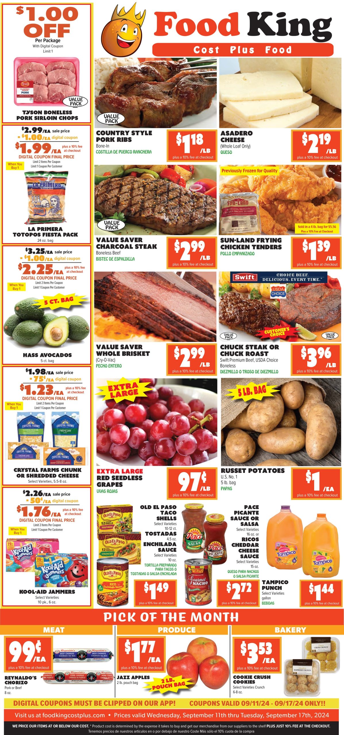 Food King Weekly Ad September 11 - 17, 2024 - Page 1