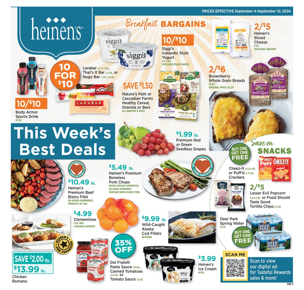 Heinen's Weekly Ad September 4 - 10, 2024 - Page 1