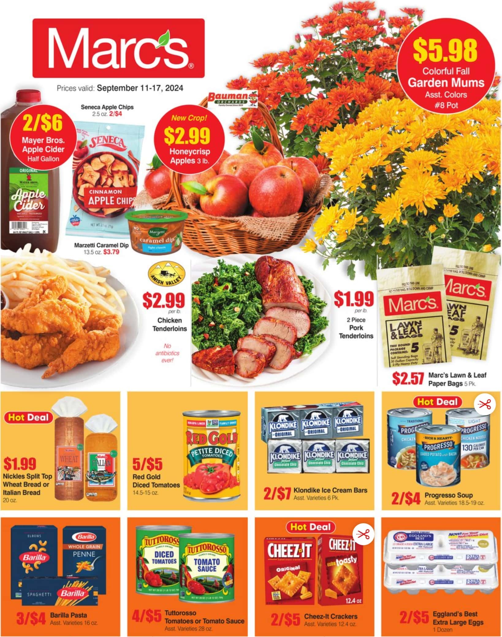 Marc's Weekly Ad September 11 - 17, 2024 - Page 1