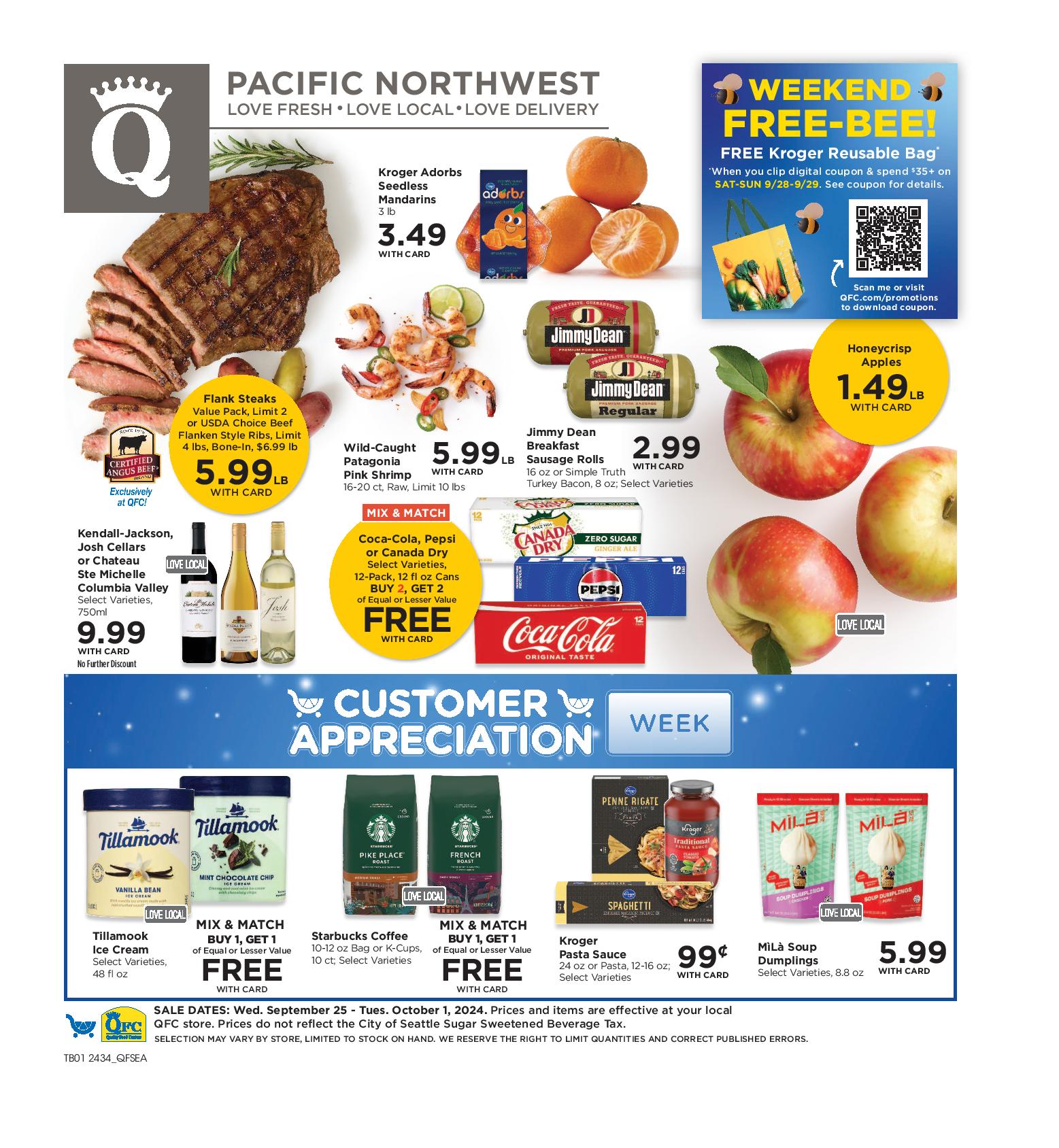 QFC Weekly Ad 9 25 24 - Page 1