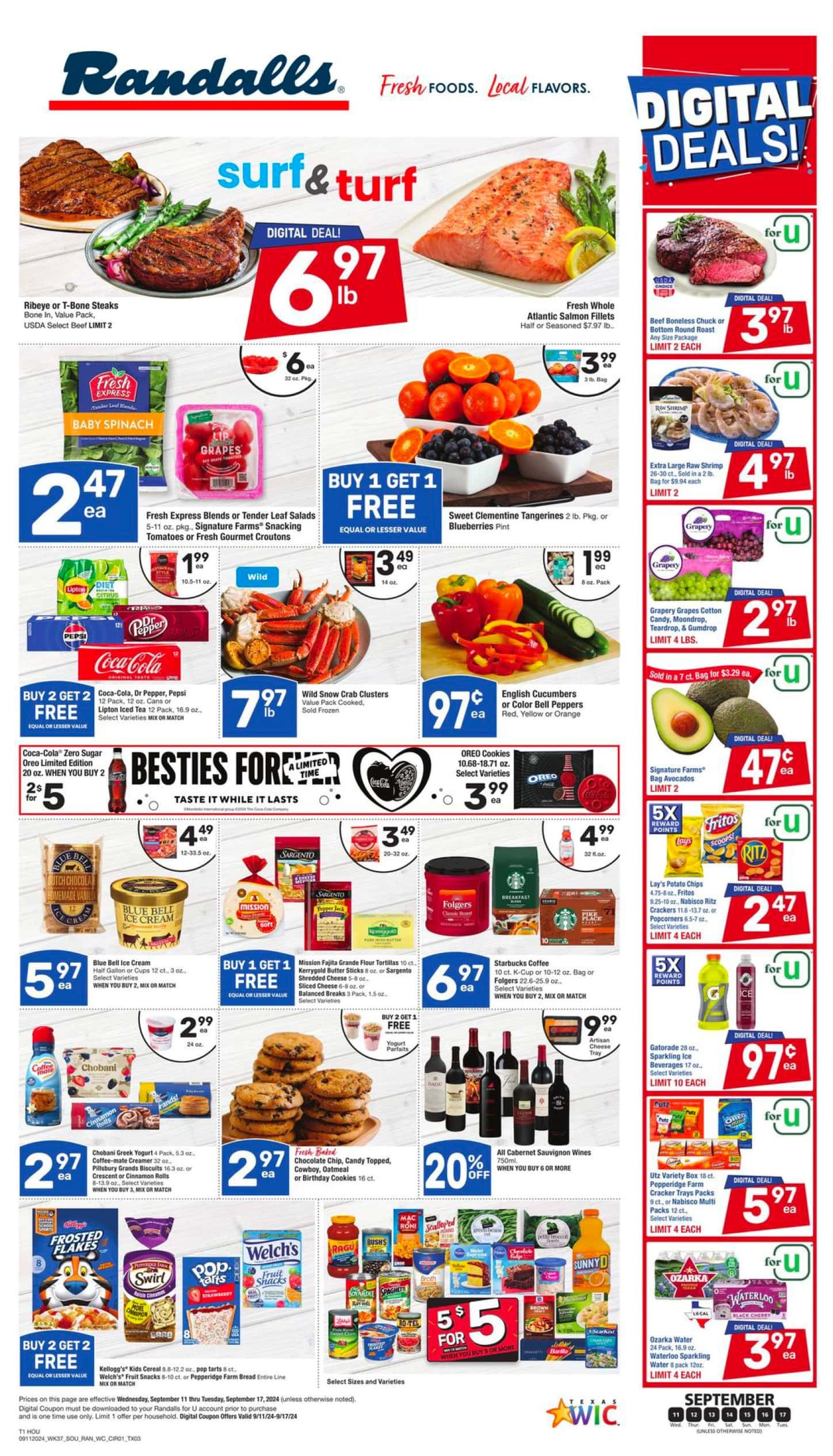 Randalls Weekly Ad September 11 - 17, 2024 - Page 1