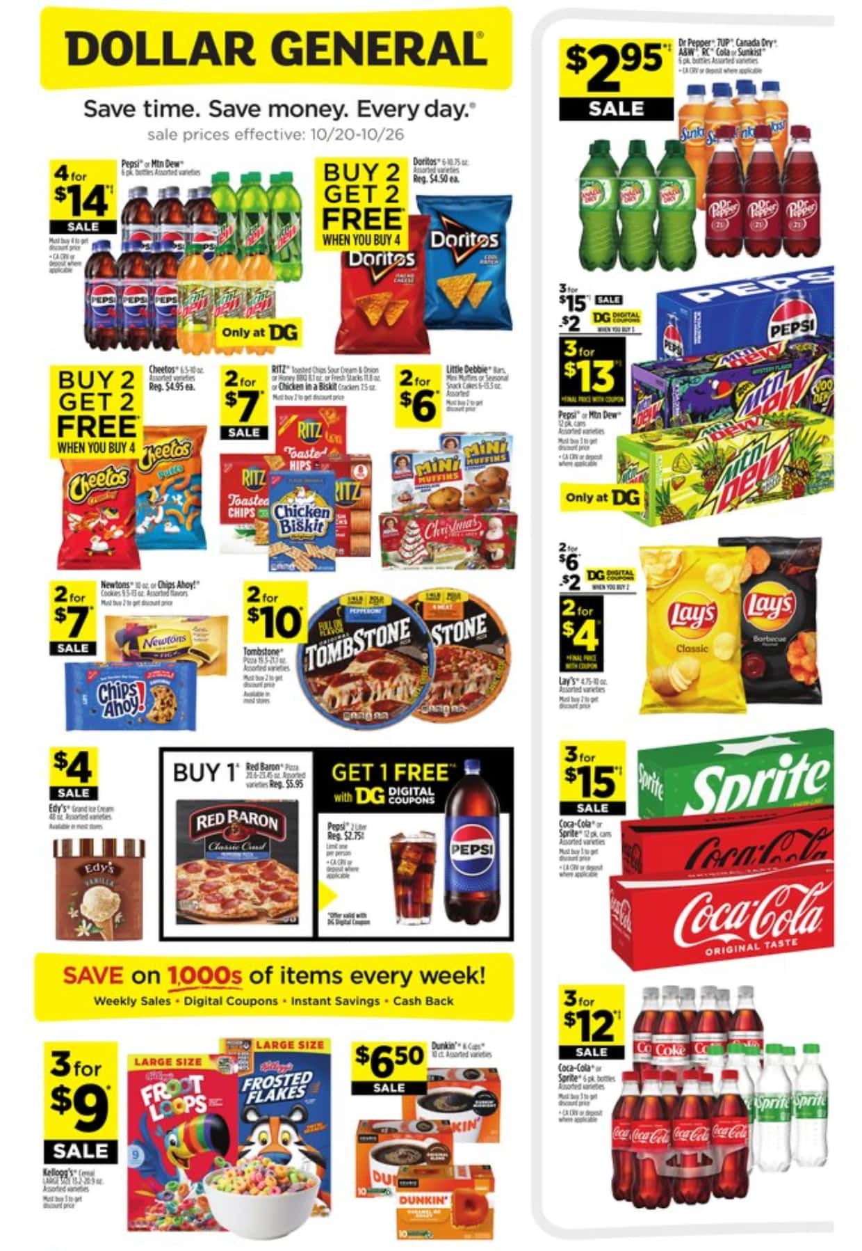 Dollar General Weekly Ad 10 20 24 - Page 1