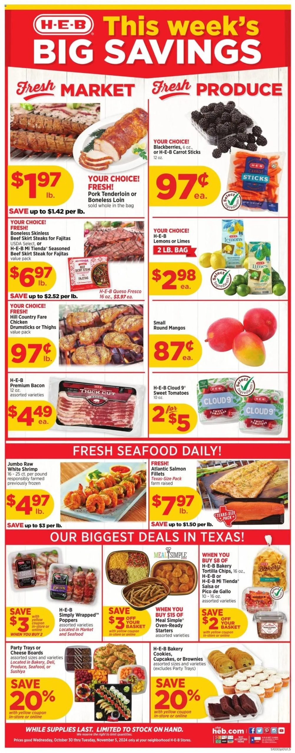 HEB Weekly Ad 10 30 24 - Page 1