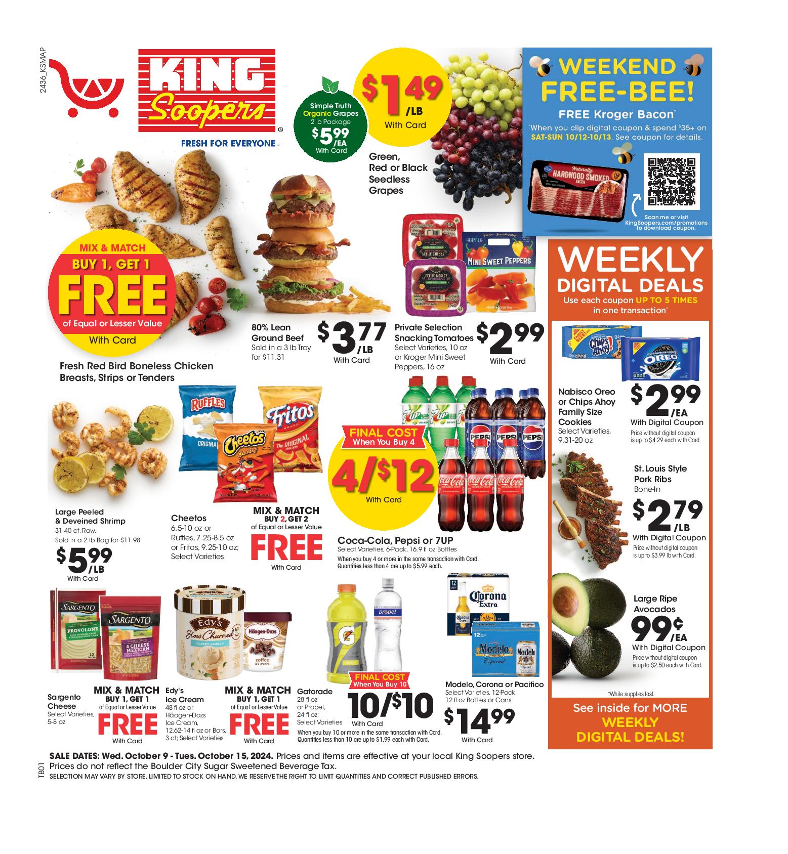 King Soopers Weekly Ad 10 16 24 - Page 1