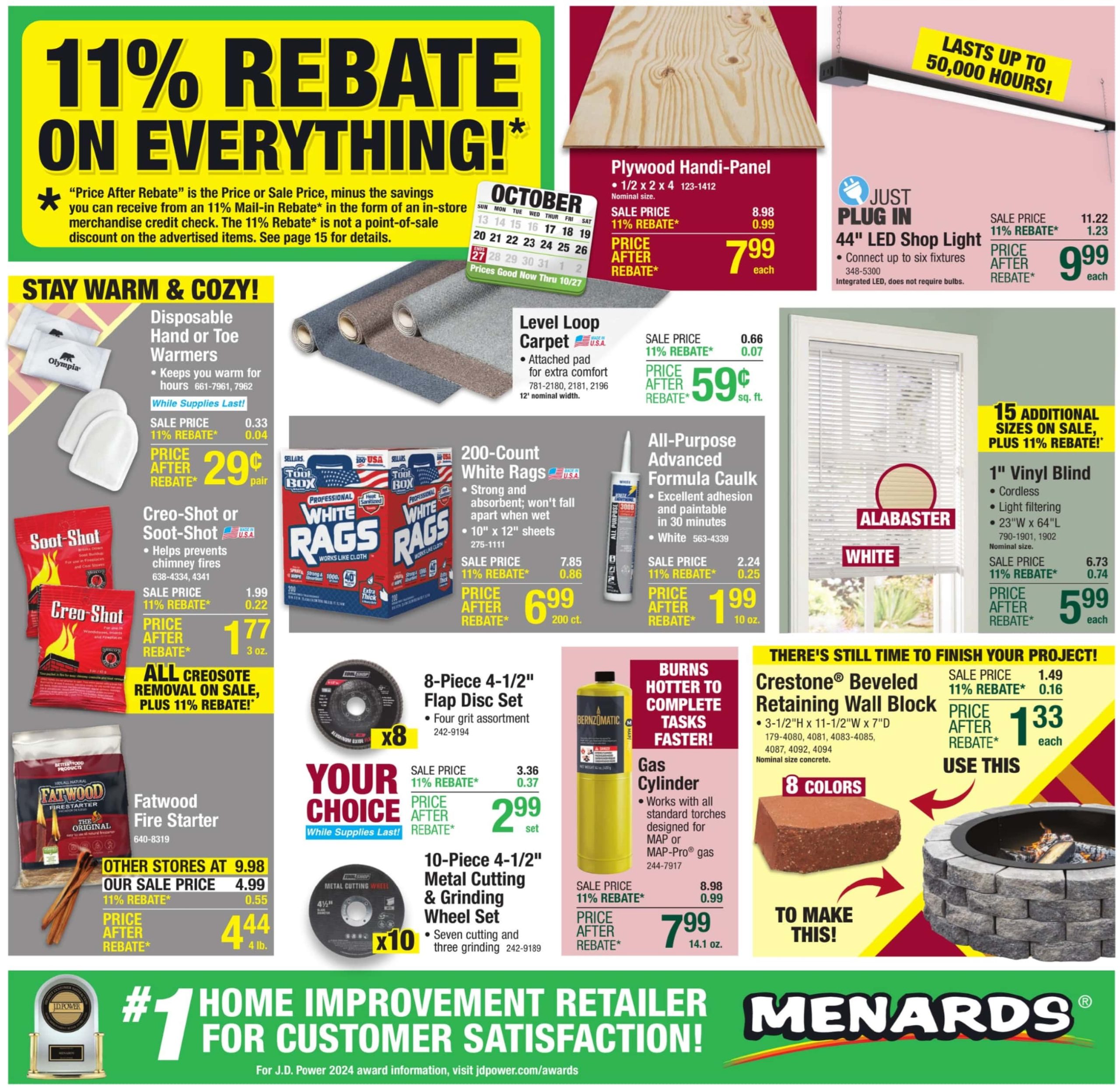 Menards Weekly Ad 10 17 24 - Page 1