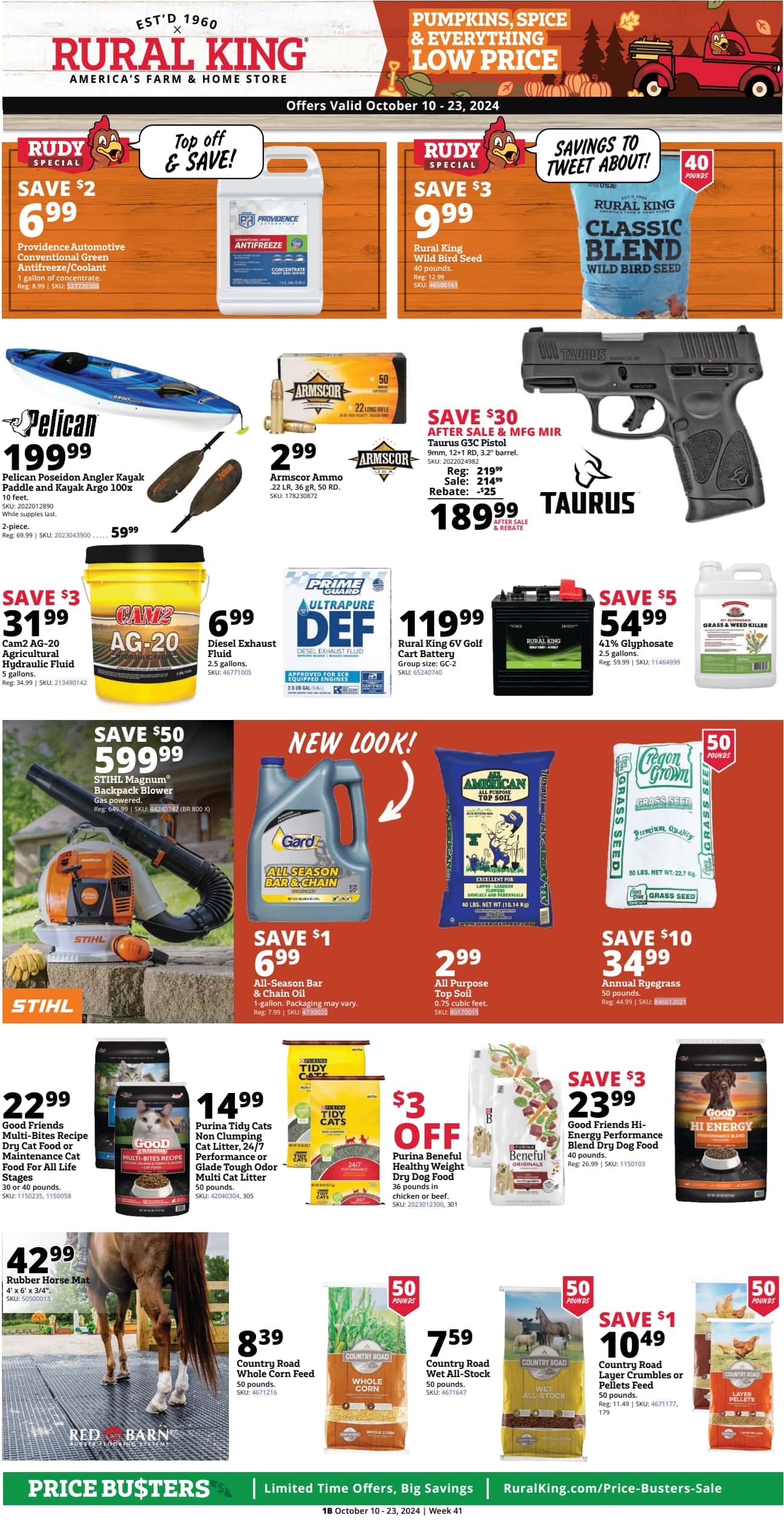 Rural King Weekly Ad 10 10 24 - Page 1