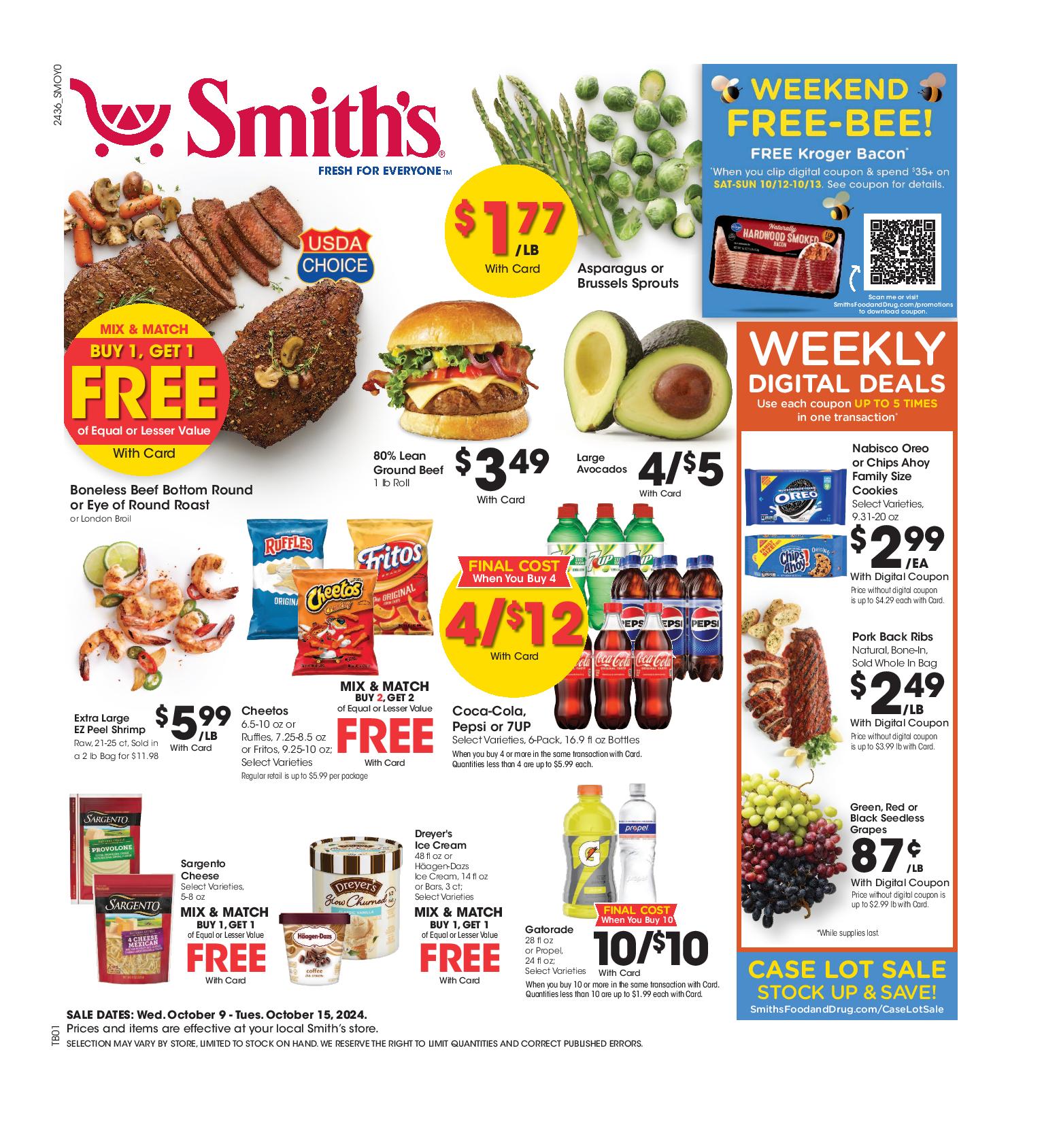 Smith's Weekly Ad 10 16 24 - Page 1