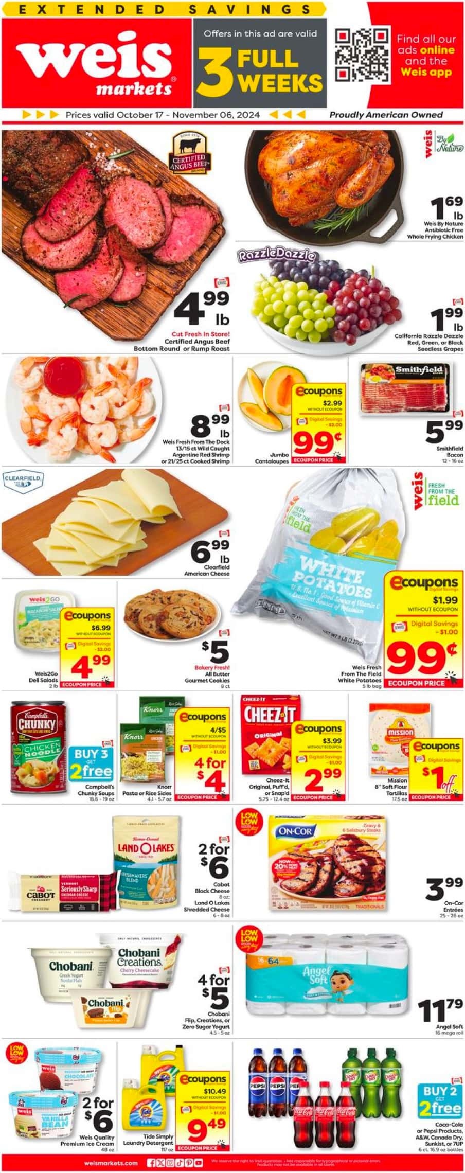 Weis Weekly Ad 10 17 24 - Page 1