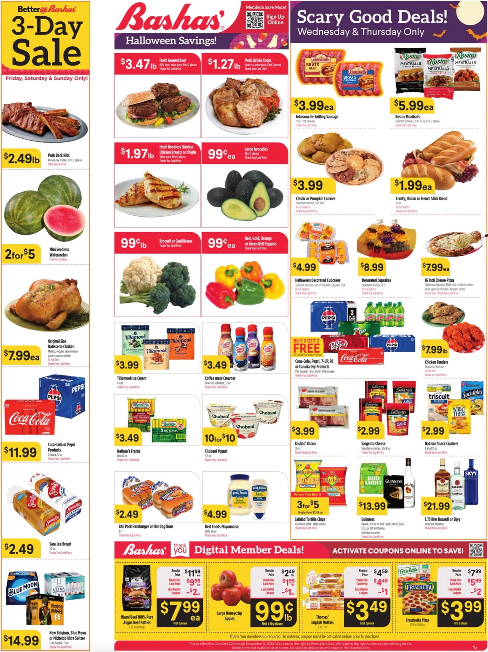 Bashas Weekly Ad 10 30 24 - Page 1