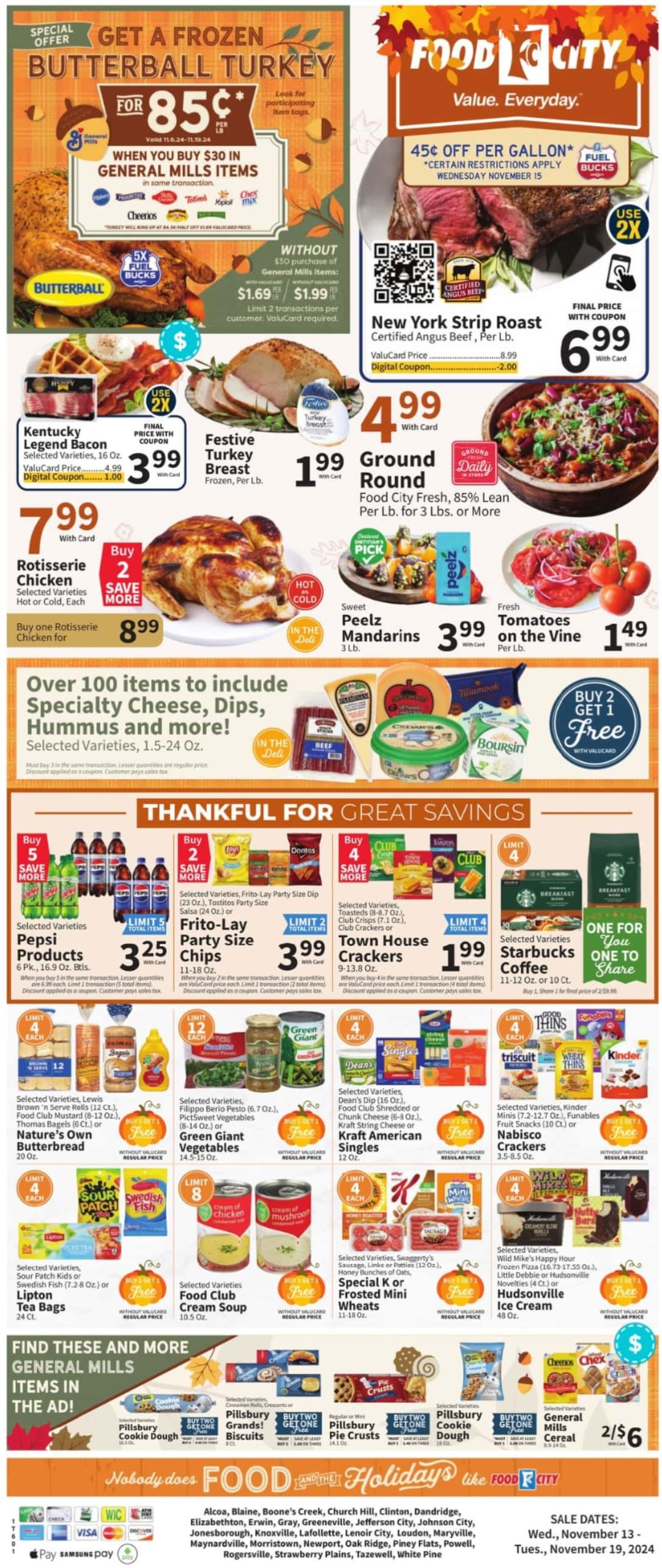 Food City Weekly Ad 11 13 24 - Page 1