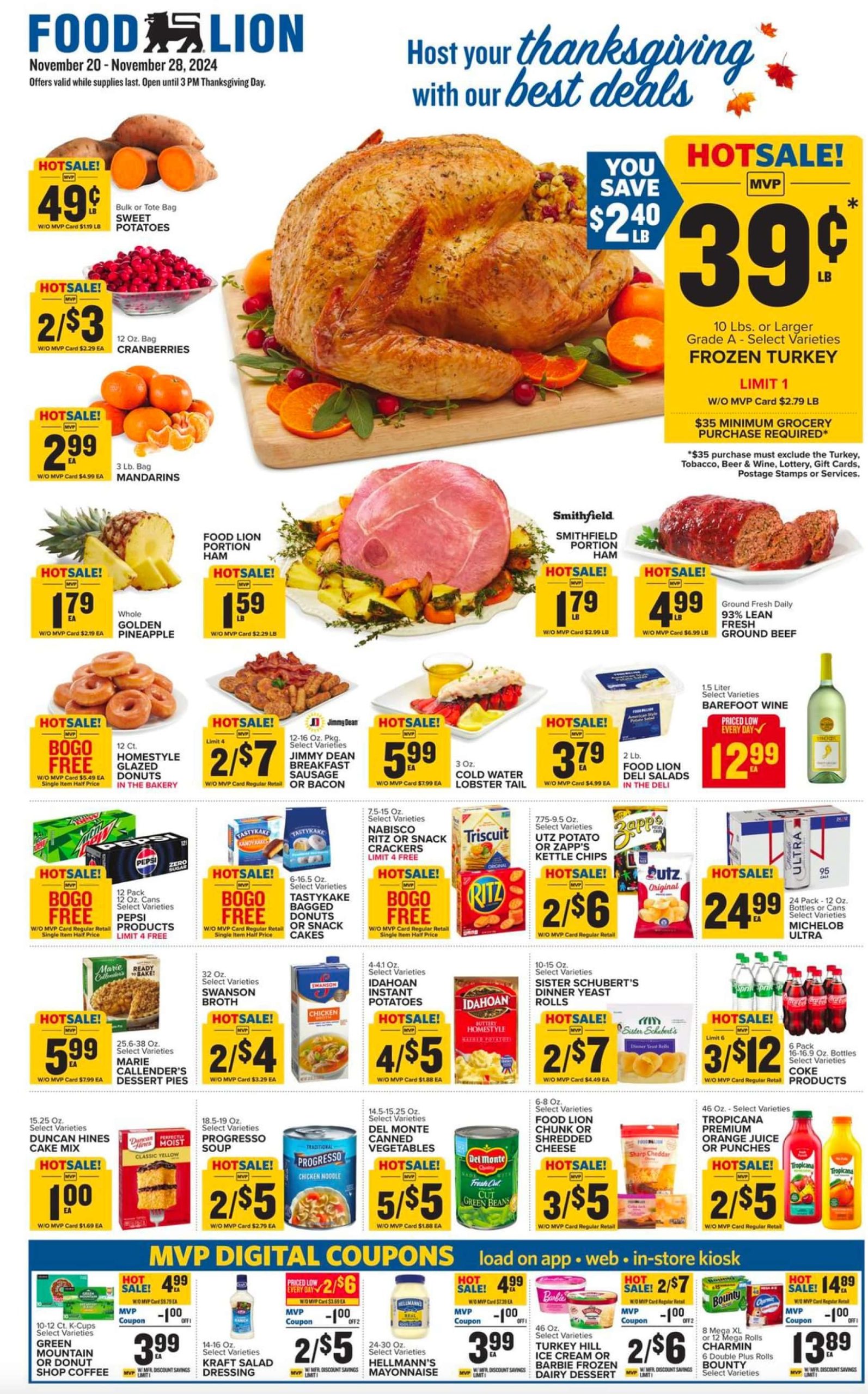 Food Lion Weekly Ad 11 20 24 - Page 1