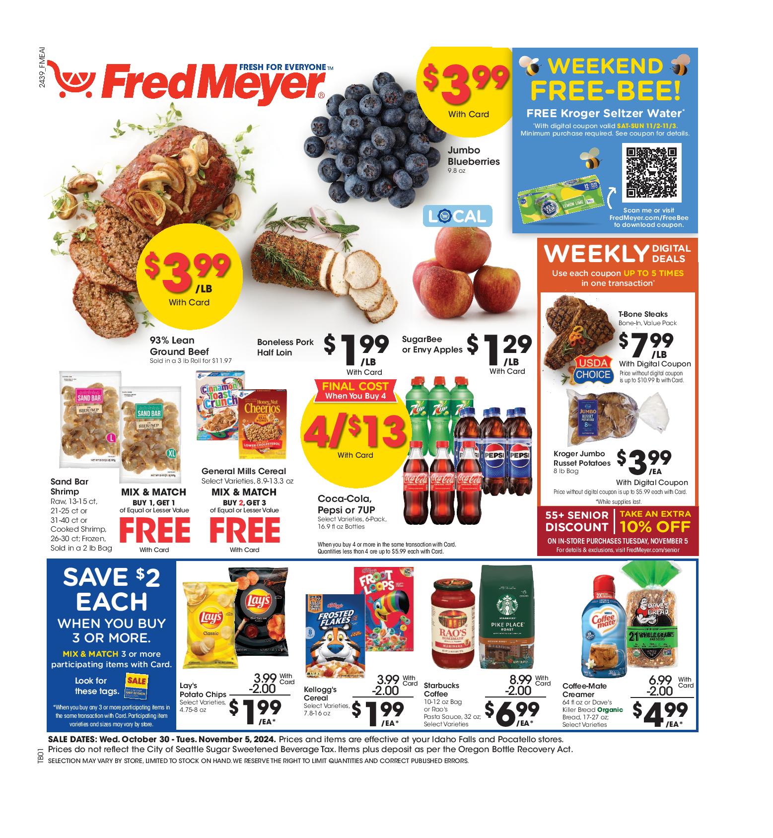 Fred Meyer Weekly Ad 10 30 24 - Page 1