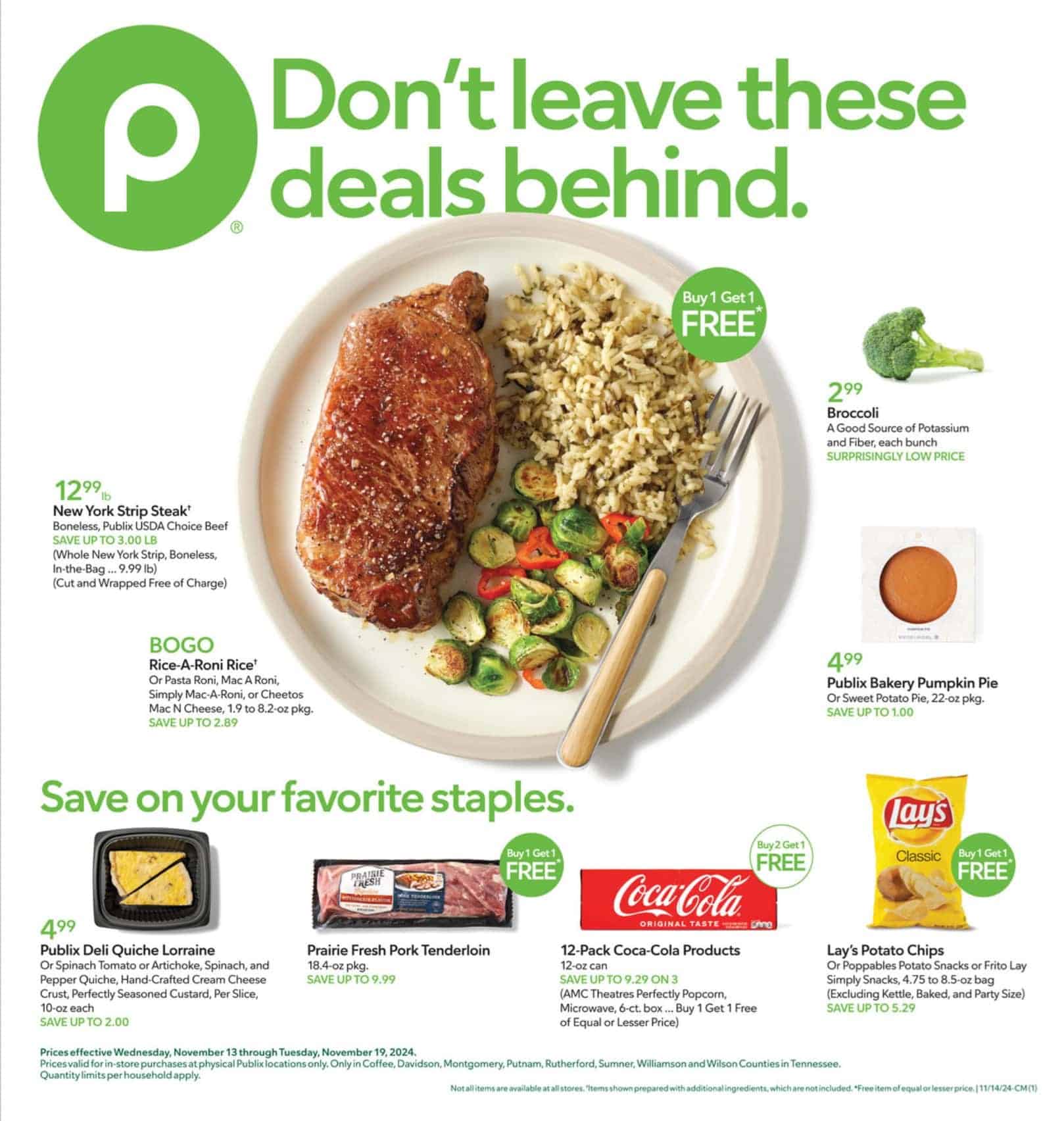 Publix Weekly Ad 11 13 24 - Page 1