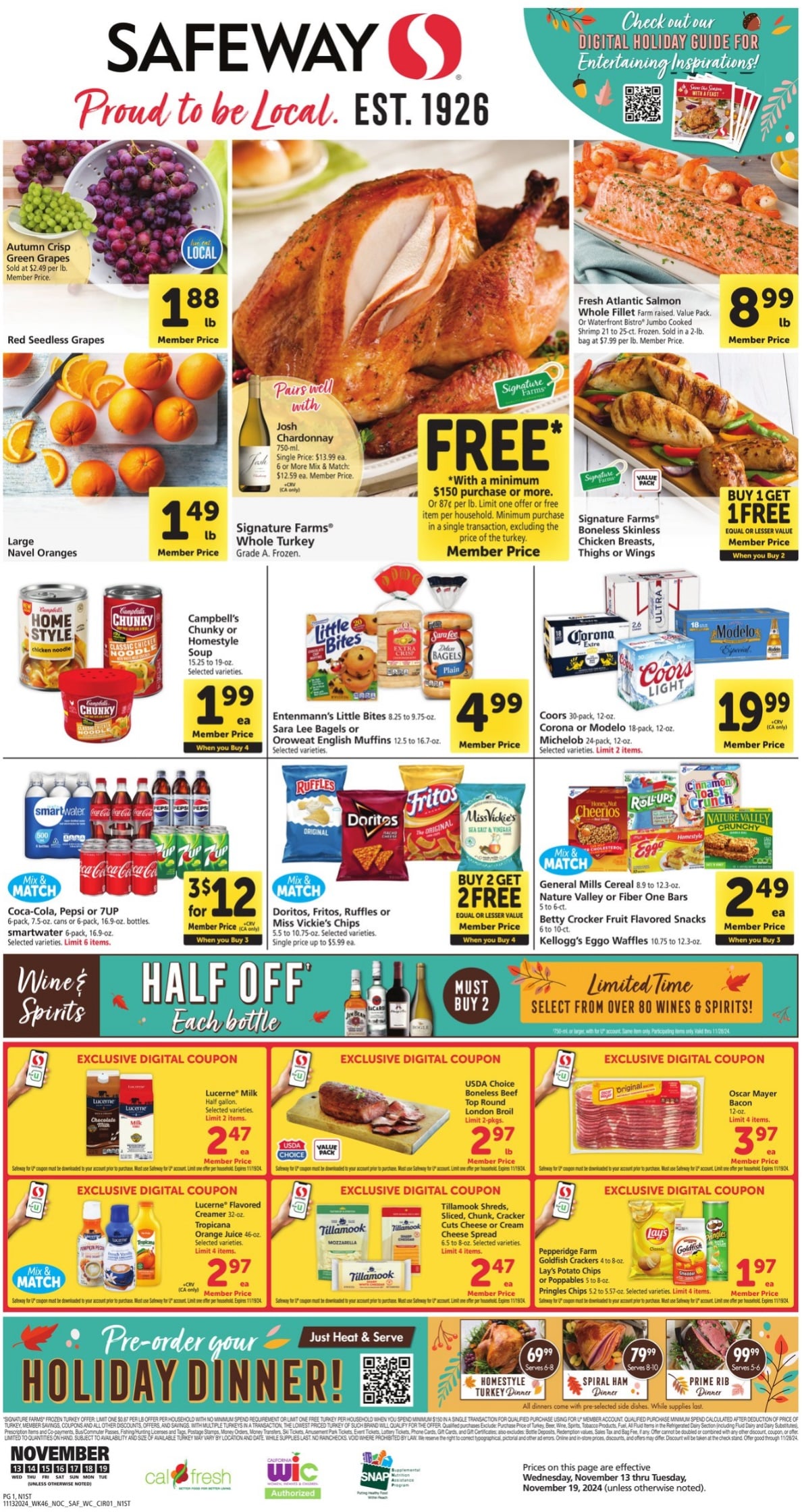 Safeway Weekly Ad 11 13 24 - Page 1