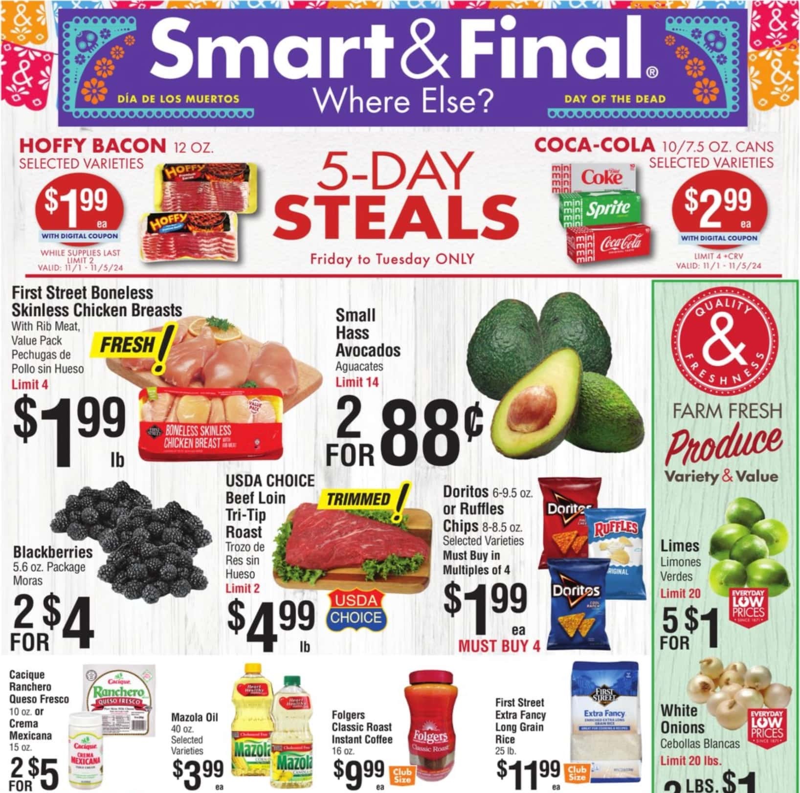 Smart and Final Weekly Ad 11 1 24 - Page 1