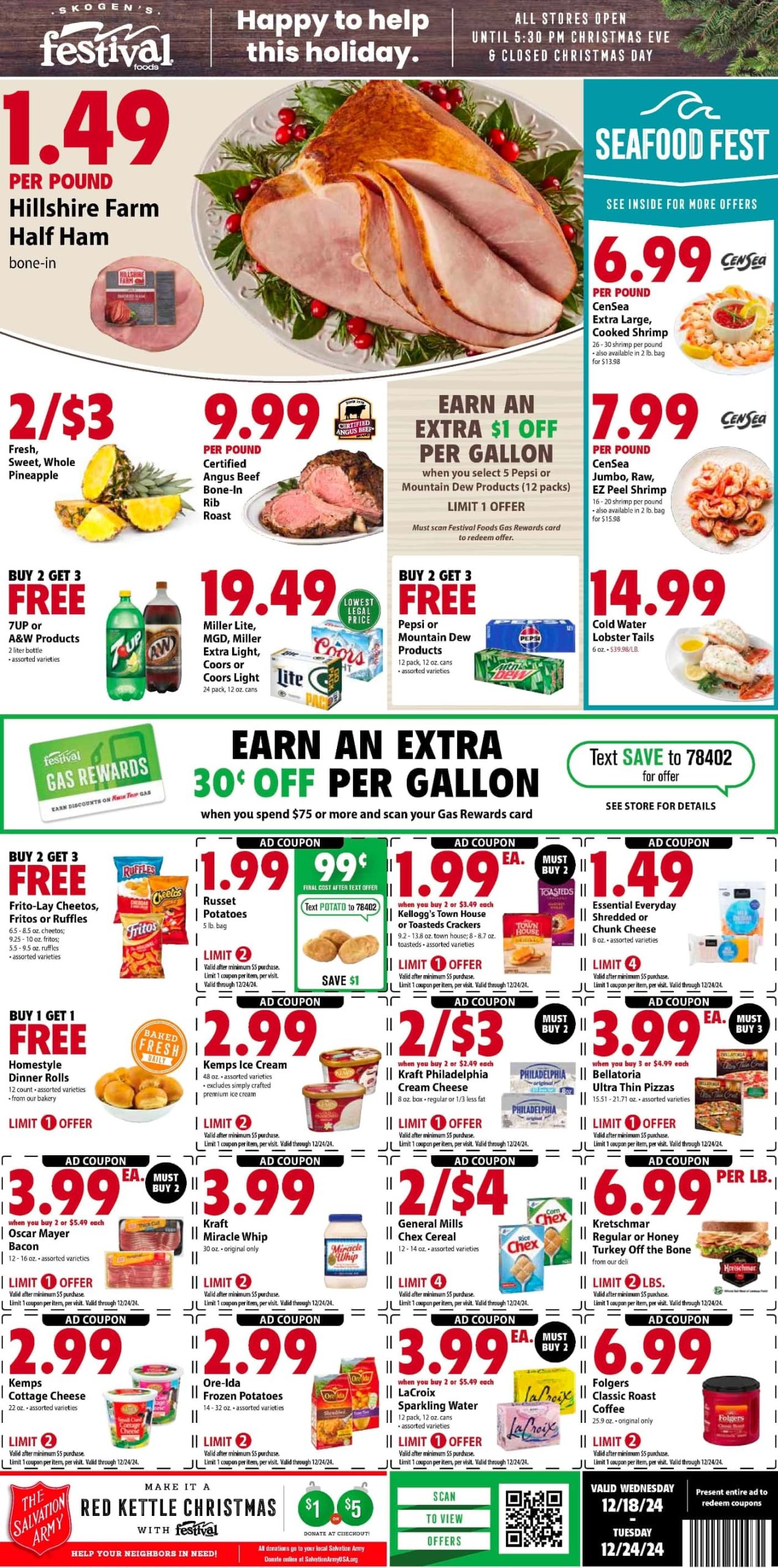 Festival Foods Weekly Ad 12 18 24 - Page 1